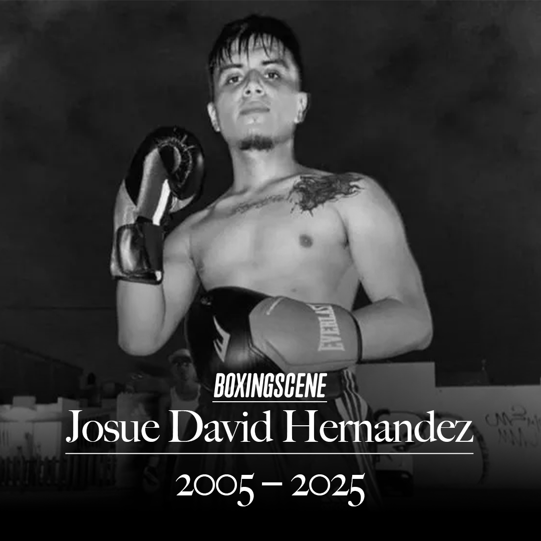 BoxingScene are saddened to learn of the passing of promising boxer Josue David Hernandez.

Hernandez, aged just 20, was killed protecting his four sisters from an attacker with a machete at their home in Mexico City.

Rest in peace, champ.