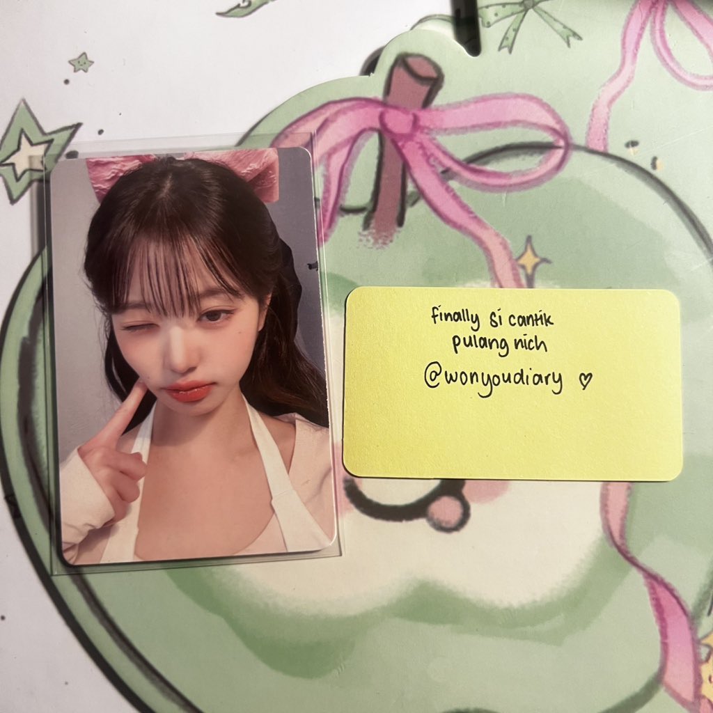 wonyoudiary's tweet photo. *.☆⸜ ૮⁔ᐢ ꙍ ᐢ⁔ა ⸝♡.*

happy bgt si cantik pulang mandiri kurang dari sehari !! 𝜗𝜚ྀི

🩰🦢🎀 https://t.co/nVtasHWguY