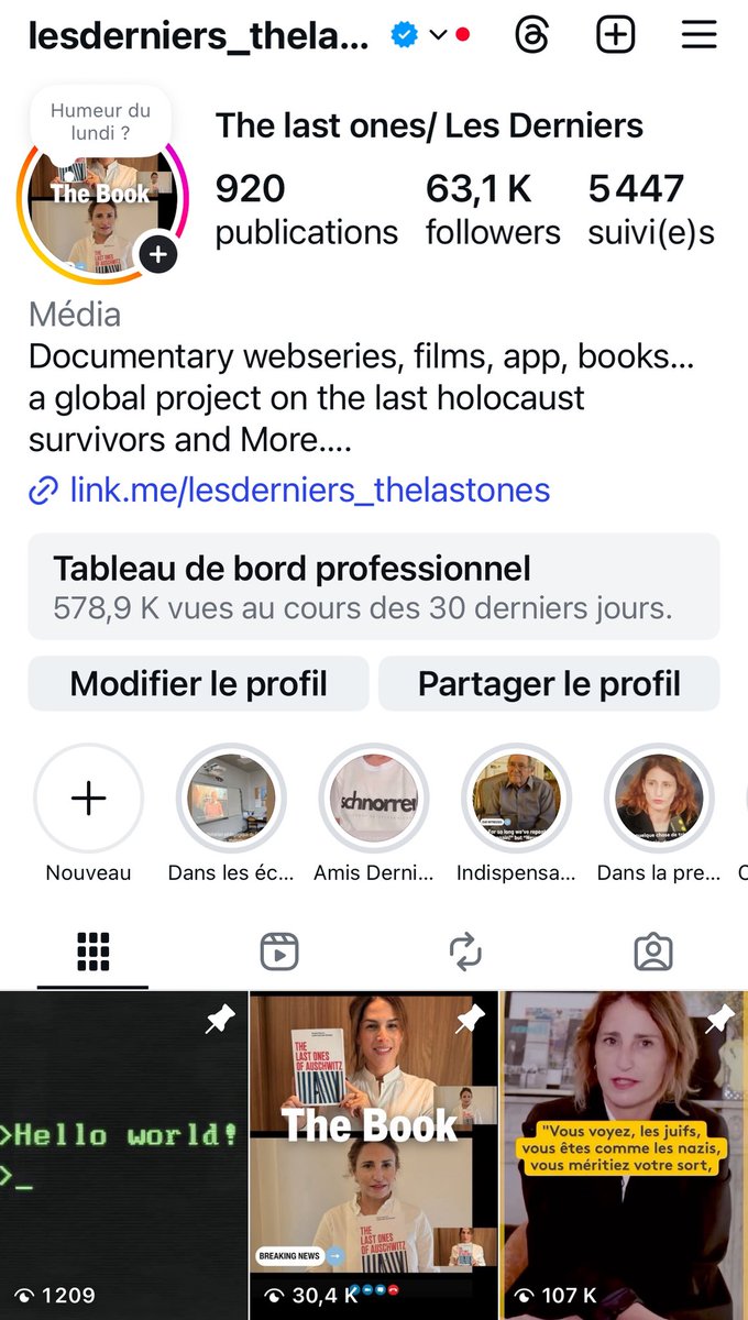 Hello World,
It’s really Nice to see you again !
Merci infiniment aux centaines de personnes qui se sont mobilisés pour que nous puissions récupérer notre compte Instagram, vous avez été notre lumière dans l’obscurité ❤️
