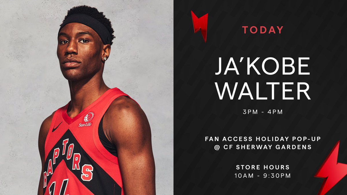 Don’t miss @JaKobeWalter1 at Sherway Gardens this afternoon! 