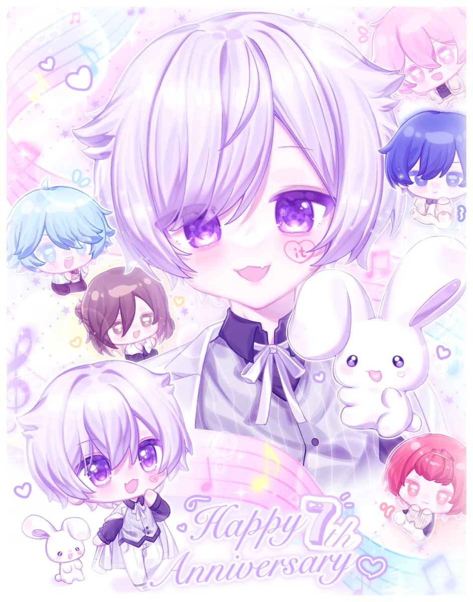 ⊹🤍⊹ #初兎へ7年分の愛を込めて ⊹🐇⊹ #みにうさー