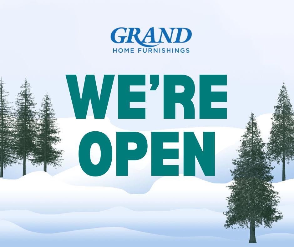 Snow is falling, but we’re open today! It’s also the last day to get $200 off every $999 you spend, plus 18 months special financing. We’ll update this post with any weather-related changes.

❄️ Princeton, WV will open at noon.