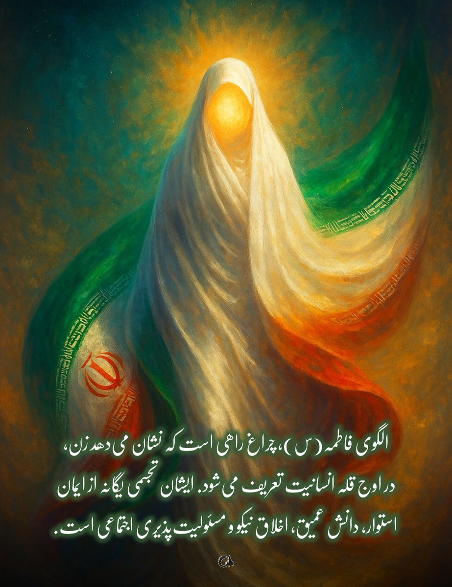 تو روایت اسلامی، زن یعنی کرامت؛ نه ویترین. تو این نگاه، زن با مدل فاطمی تعریف می‌شه، نه با استانداردهای مصرف‌گرای بازار. زن ایرانی امروز دقیقاً ادامه‌ی همین خط حقیقته؛ محکم، ریشه‌دار و اصیل
#زن_ایرانی
#مثل_زهرا