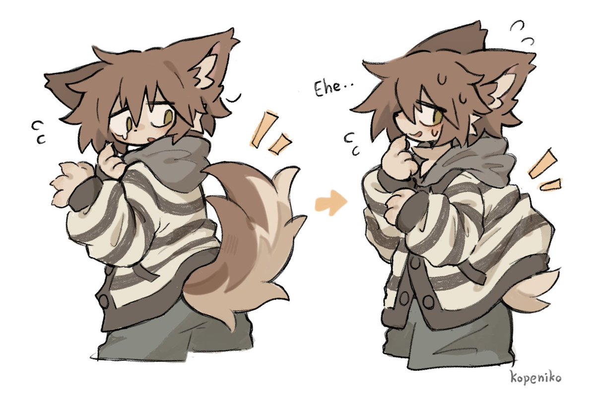 qxo8xo's tweet image. Werewolf ( puppy )