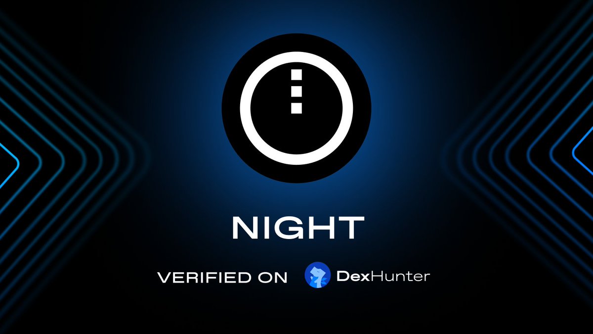 DexHunterIO's tweet photo. In the past two days multiple Top Tier CEX have announced $NIGHT listing and support🤯

This could be one of the biggest events in 2025.

If you would like to trade $NIGHT in a decentralized environment, DexHunter is your friend.

Link below👇 https://t.co/gKHHz40Tzj
