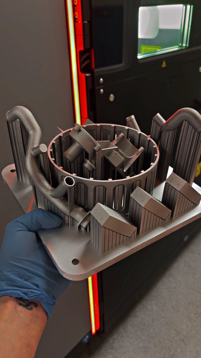 Aluminum 3D printing continues to impress me🚀