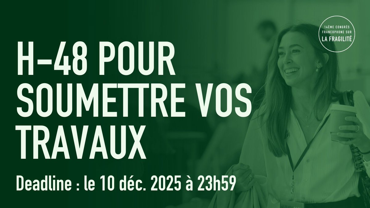 CONGRES FRAGILITE tweet media