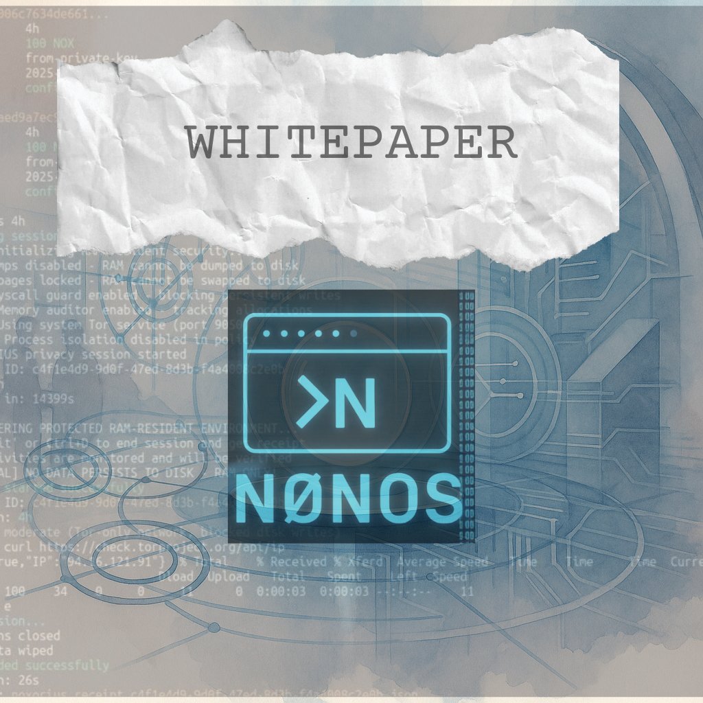 One of the  craziest privacy project released their Whitepaper - <a href="/nonossystems/">NØNOS</a> 

The craziest part of the NØNOS whitepaper? 

They actually built the thing

Real code, real kernel, real cryptographic enforcement. 

Want the short version? Keep reading

Unlocking $NOX 2.0👇

NØNOS