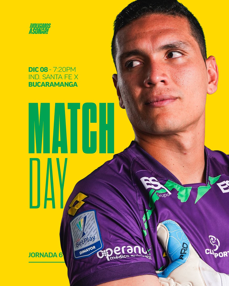 ¡𝐇𝐎𝐘 𝐉𝐔𝐄𝐆𝐀 𝐄𝐋 𝐋𝐄𝐎𝐏𝐀𝐑𝐃𝐎!🔰

Esta noche visitamos a Independiente Santa Fe en El Campín, por la fecha 6️⃣ de los cuadrangulares semifinales de la Liga. ¡𝐕𝐚𝐦𝐨𝐬 , 𝐋𝐞𝐨𝐩𝐚𝐫𝐝𝐨! ¡𝐒𝐢𝐞𝐦𝐩𝐫𝐞 𝐯𝐚𝐦𝐨𝐬 𝐚 𝐞𝐬𝐭𝐚𝐫!🫡🔥