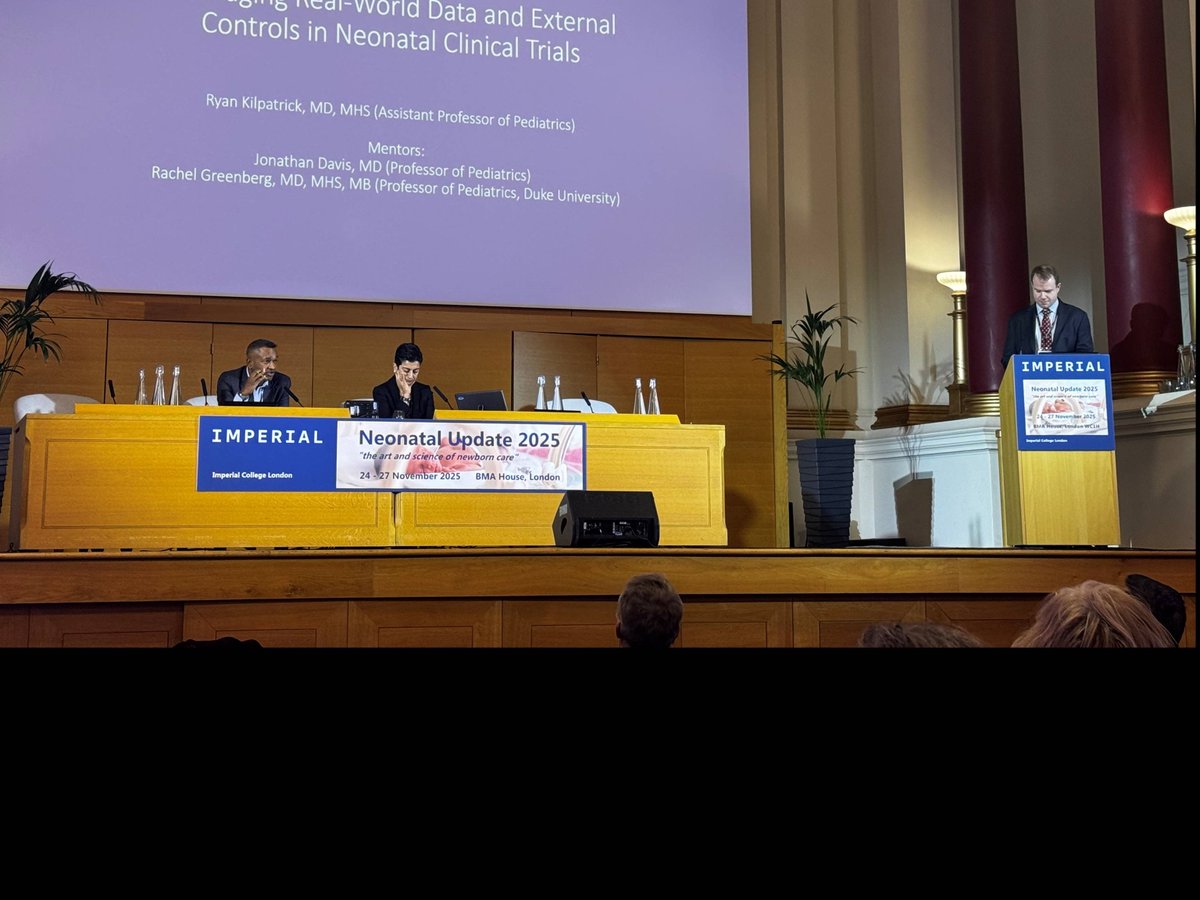 Congratulations Ryan Kilpatrick, MD, Neonatologist at <a href="/TuftsMedicine/">Tufts Medicine</a> + Assistant Professor at <a href="/TuftsMedSchool/">Tufts School of Medicine</a>, on earning the <a href="/Neonatal_Update/">Neonatal Update Imperial College</a> Young Investigator Award. He presented in London on how real world data and external controls support clinical trials. #NeonatalUpdate25