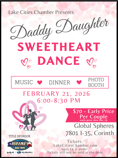 LakeCchamber's tweet photo. This week is your last chance to get early bird pricing for our annual Daddy Daughter Dance- price goes up Dec 15th.
Get your tickets here: https://t.co/AmOMKsod4M
Dinner &amp; Dessert 
DJ &amp; Dancing 
Photo Booth 
Special gift for girls 
#daddydaughterdance https://t.co/52JNtzRctI