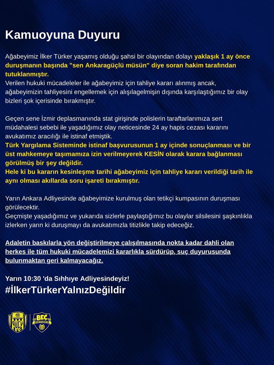 BekarEviTD's tweet image. #İlkerTürkerYalnızDeğildir