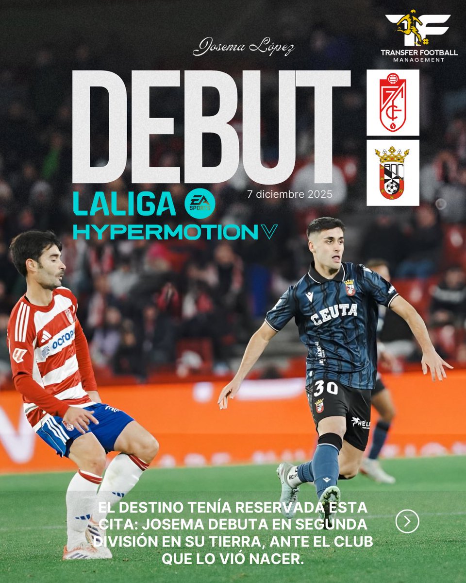 ManagementTF's tweet image. ✨Ayer Josema cumplió un sueño: debut en Segunda División, y nada menos que ante el Granada.

La vida a veces escribe guiones perfectos. Su gente y todos los que le quieren pudieron apoyarle desde la grada.

🫂 Orgullosos de tu camino, Josema. Esto es solo el comienzo.