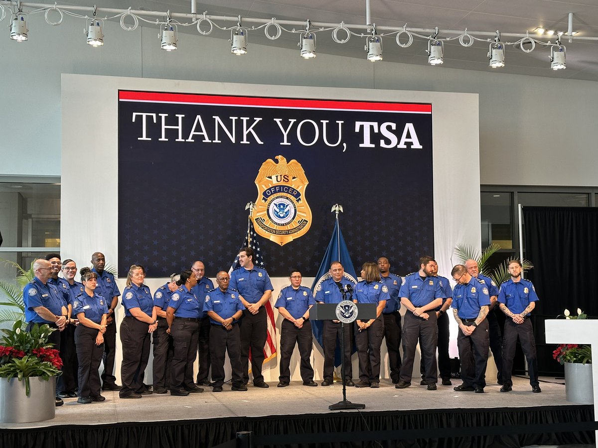 Waiting on the arrival of Homeland Security Secretary Kristi Noems at Tampa International Airport. <a href="/BN9/">Spectrum Bay News 9</a>
