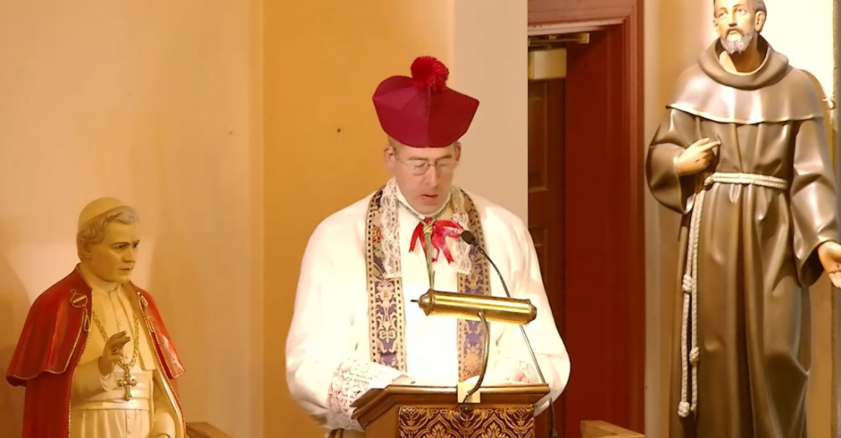 libertyqueenbee's tweet image. Don&apos;t be Shaken with the Wind youtu.be/aEyQ5wTmlXg?si… via @YouTube
His Excellency Bp.  Maguire with a great way to mortify this advent!