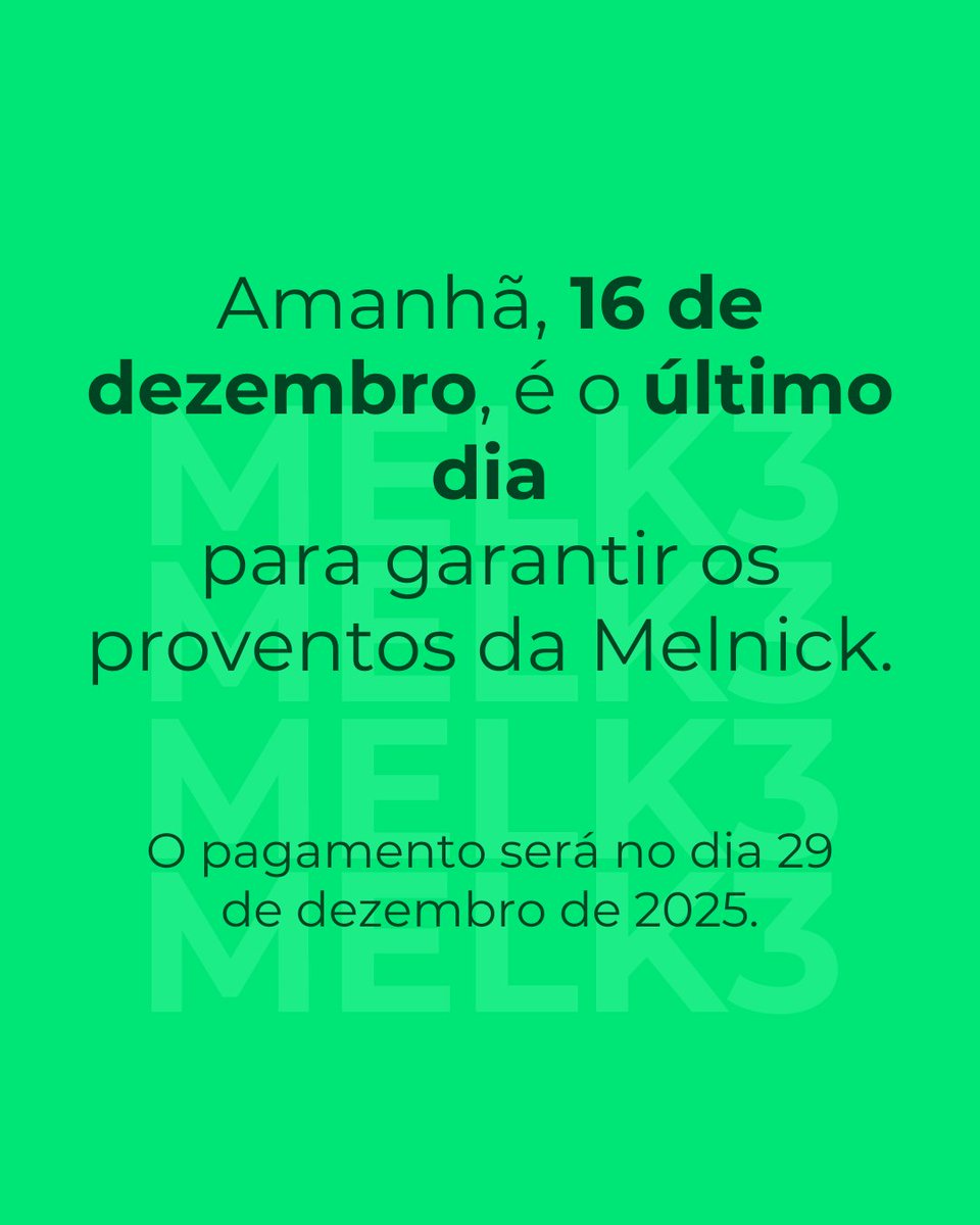 GranaCapital's tweet photo. Dividendos na área! 💸

Baixe o app do Grana e seja notificado quando essa graninha cair na conta 💰
Link na bio do @GranaCapital 
#melnick #melk3 #dividendos #proventos #granacapital https://t.co/0gFWuvfVlX