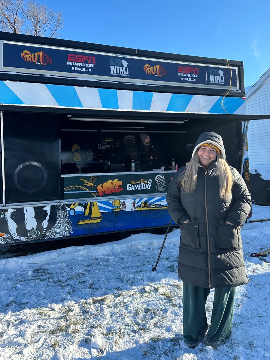 Green Bay is in fact cold in December 🧀❄️ #GoPackGo