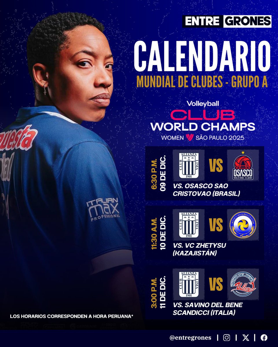 Entre_Grones_'s tweet photo. CALENDARIO MUNDIAL DE CLUBES 🏐 

Nuestras Bicampeonas harán su debut en el mundial con tres partidos decisivos.

🎨 @maria_borda_flores 

VAMOS BLANQUIAZUL 🔵 ⚪

#alianzalimavoley #bicampeonas #mundialdeclubes #entregrones https://t.co/FI6Wdh2amc