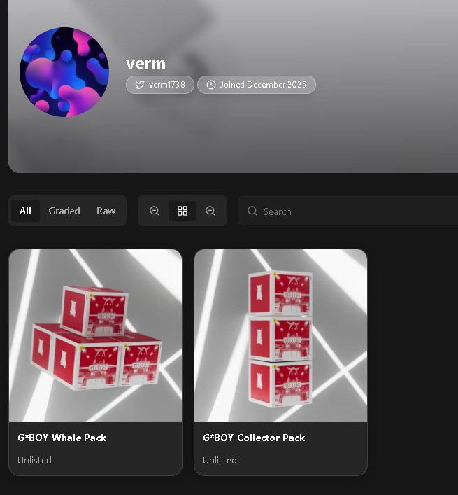 Before sale ends I bought G*BOY Whale Pack on <a href="/phygitals/">phygitals</a> 
size matters and <a href="/neukoai/">NEUKO</a> knows that

Congrats to the team on a successful figure sale despite the fud

<a href="/greenie_sr/">greenie</a> <a href="/austin_hurwitz/">austin</a> <a href="/SQU1NCH/">ˢᵠᵘIₙ꜀ₕ</a>