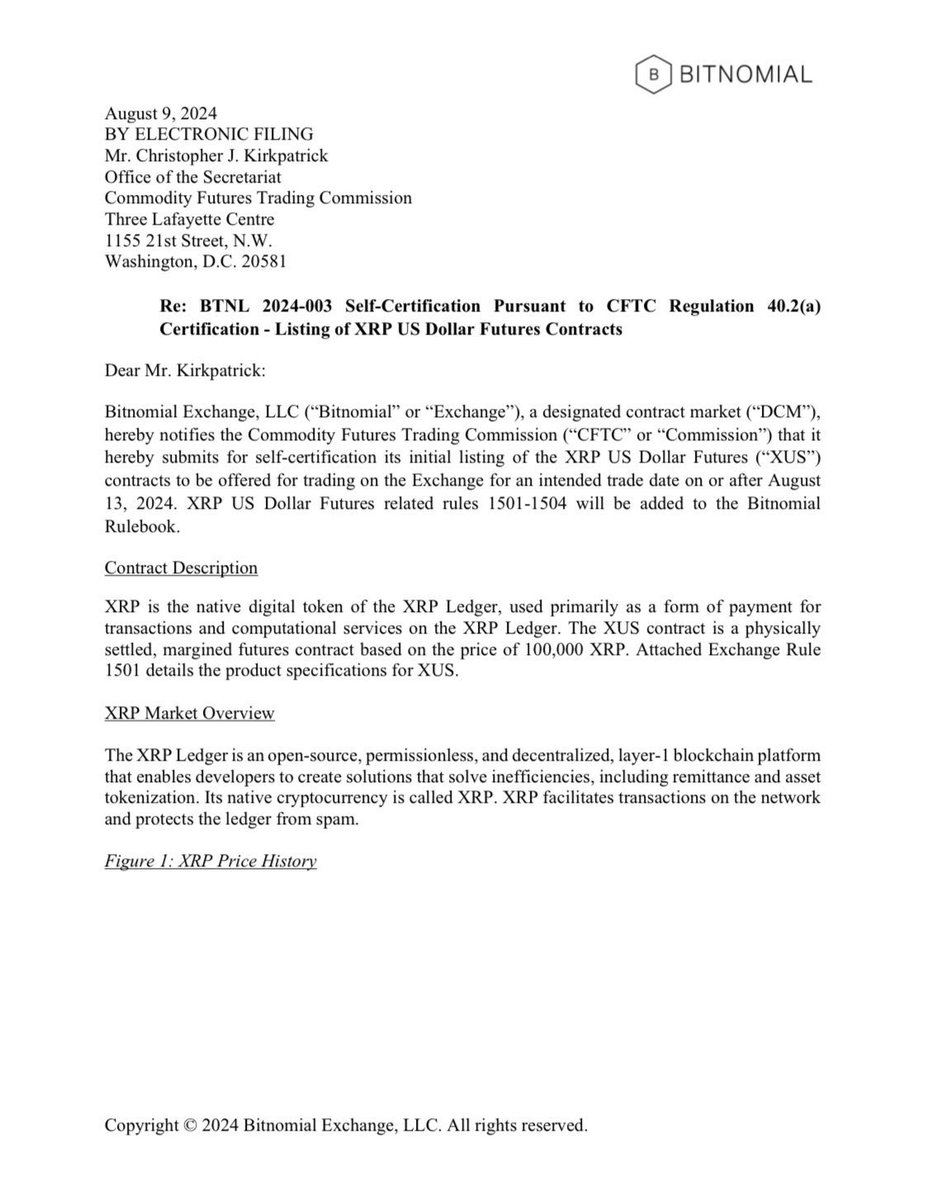 TheCryptoSquire's tweet image. 🚨BREAKING: $XRP MAKES HISTORY WITH THE FIRST U.S. REGULATED LISTING

This is the moment everyone said would never happen. #XRP just kicked down the door in the regulated arena and the game will never be the same. The dominoes start falling now.

The future is already here.