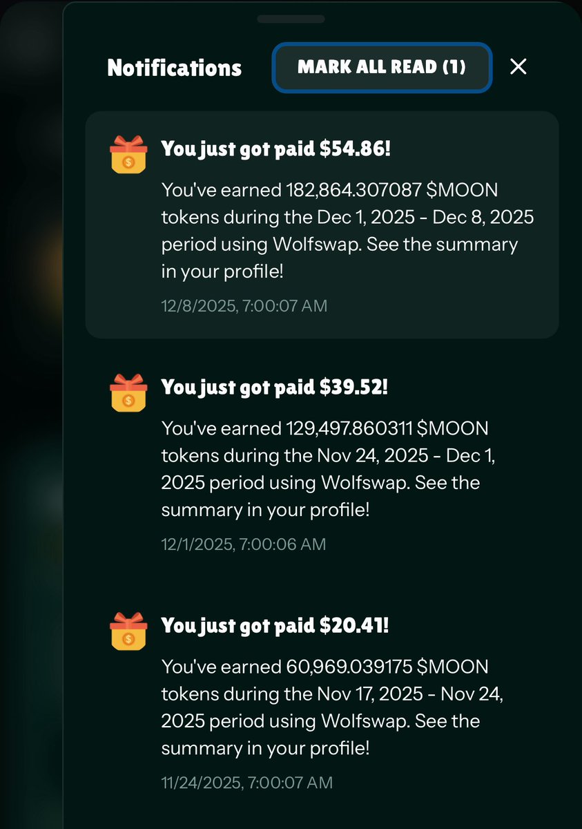 TexasHODLcro's tweet photo. Another Moonday!
Thanks @axldefi and everyone at @wolfswapdotapp .
I need a lifetime vault ! I’m never leaving!!!! https://t.co/MFnMfU7NkT