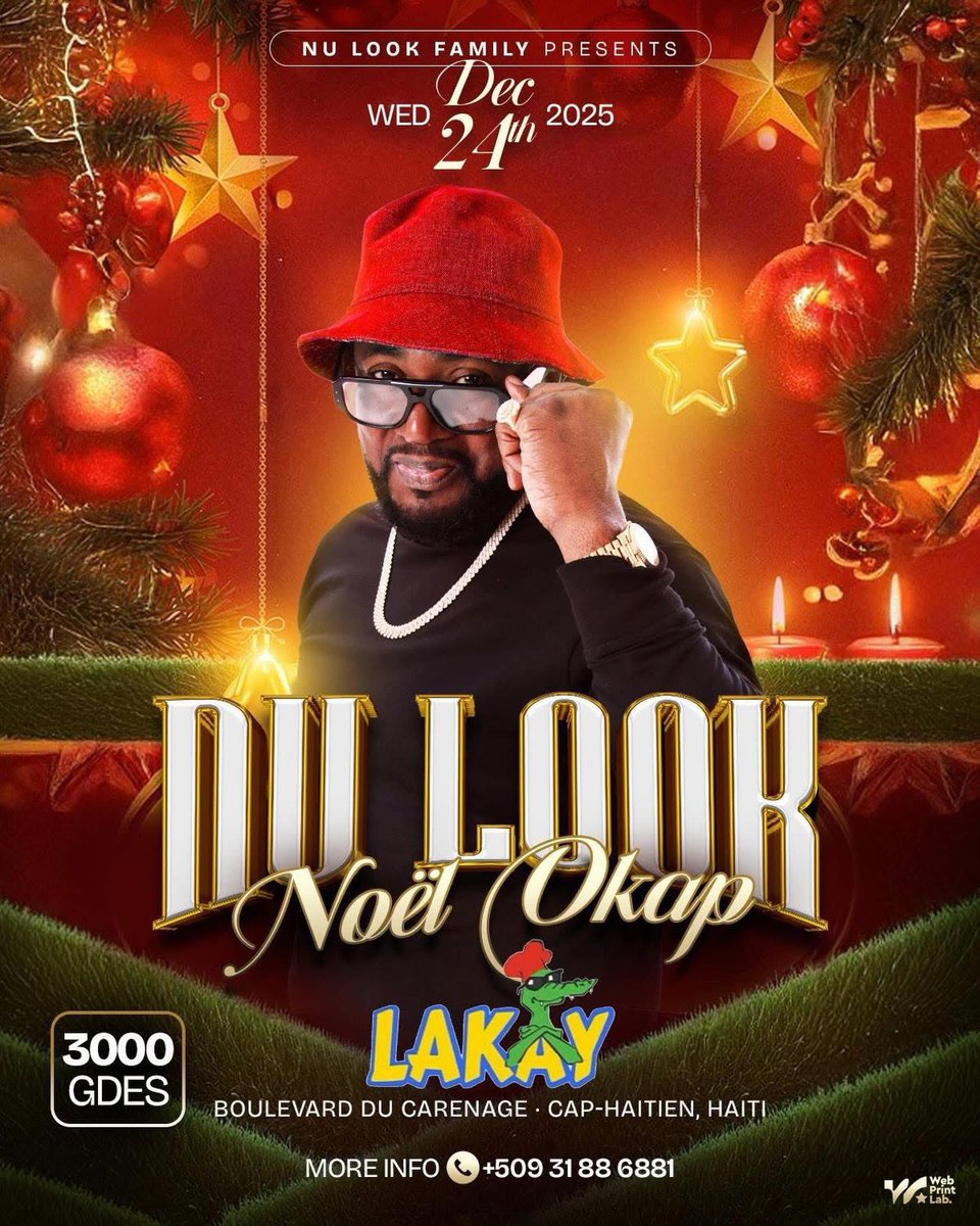 Okap cheri jou a rive wi “24 Dec” devan lakay bar restaurant #wapreytandekoze🔥🔥🔥