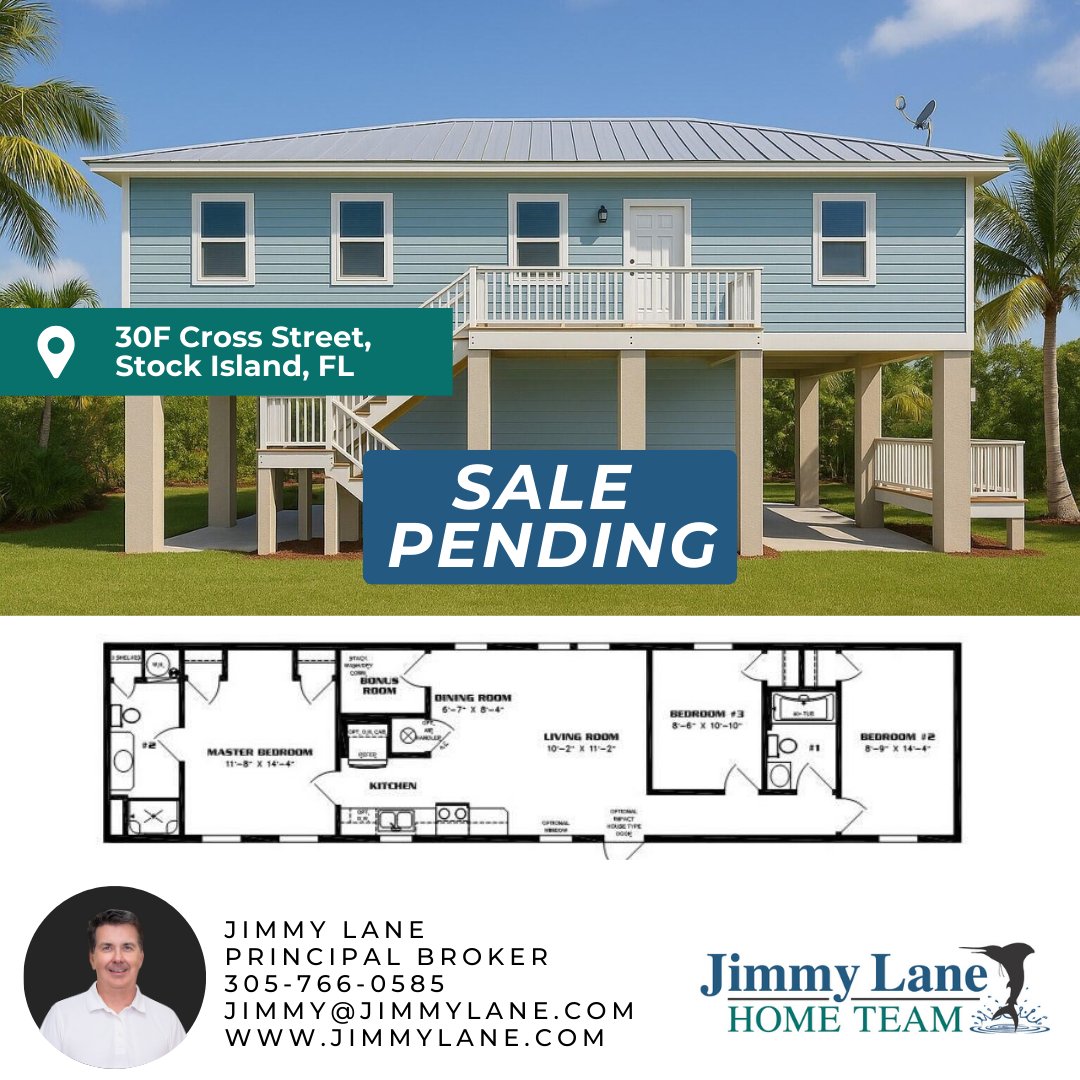 jimmyrlane's tweet image. SALE PENDING at 30F Cross Street, Stock Island! 🎉

A sincere thank you to our sellers for trusting Island life realty experts to help sell your Key West home. We are grateful for the opportunity! 🙏

Schedule a showing here: islandlifere.com/featured-listi…

#SalePending #JustSoldSoon