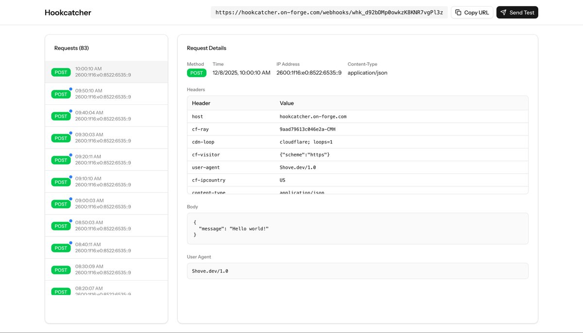 Ontem, enquanto assistia a um jogo de futebol, criei um testador de webhook para um projeto paralelo no qual tenho traba