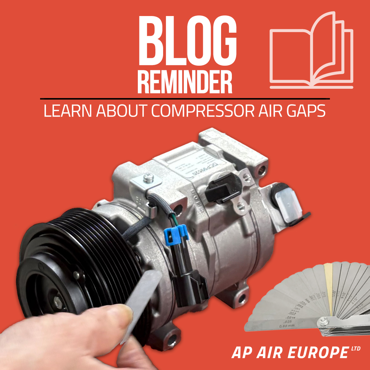 APAIRLtd's tweet image. 🧰📚 Pens &amp;amp; paper at the ready!
Our latest technical blog looks at #compressor air gaps, #clutchplates &amp;amp; #pulleys
❄️💡 If you haven't read it yet and want to broaden your #aircon knowledge have a quick read here👇
🌐 apairltd.com/news/checking-…
#plantfitter #agriculturalengineer