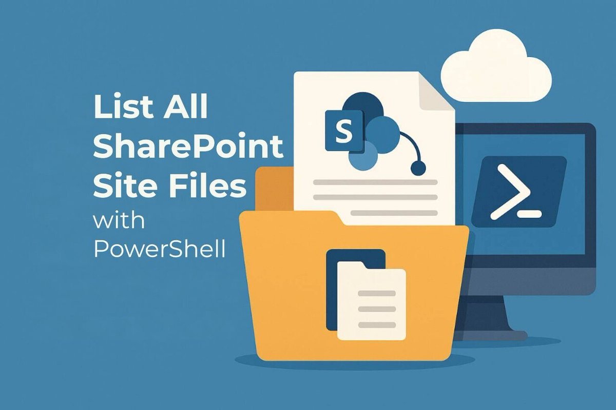 DanielGlenn's tweet image. To simplify the process of managing &amp;amp; understanding your #SharePoint files, I’ve created a #PowerShell script that lists all SharePoint site files. This post explains what the script does, why it’s useful, and how you can deploy it.

DanielGlenn.com/bez11

——
#Microsoft365 #g…
