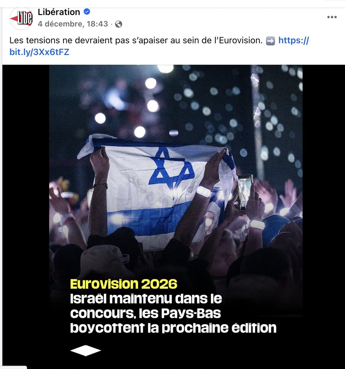 JCoupable's tweet image. Pour Bernard Bazinet, Maire d’Augignac en Dordogne, commentant un post Facebook de Libération du 4 décembre : 
« La France est trop youpine pour boycotter », à propos du boycott de l’Eurovision.
@cddordogne @germinalpeiro @al_rousset 
Il déclare également sous un post de...⬇️