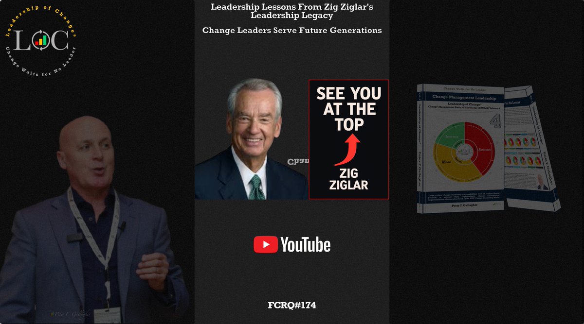 #Leadership
Change Leaders Serve Future Generations
November 28, 2012, the world bid farewell to Zig Ziglar, whose passing marked the conclusion of a remarkable journey.
#ChangeLeadership #LeadershipOfChange
youtube.com/shorts/lEwRsYg…