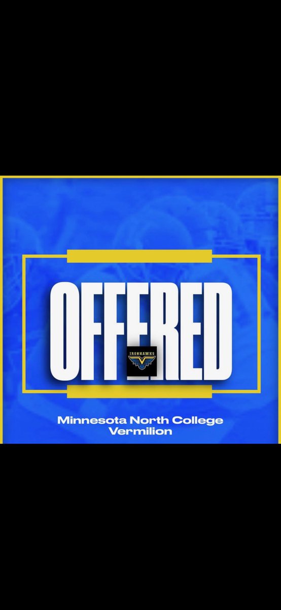 Blessed to receive an offer from Minnesota North College <a href="/MNCVermilionAth/">MNC Vermilion Athletics</a>