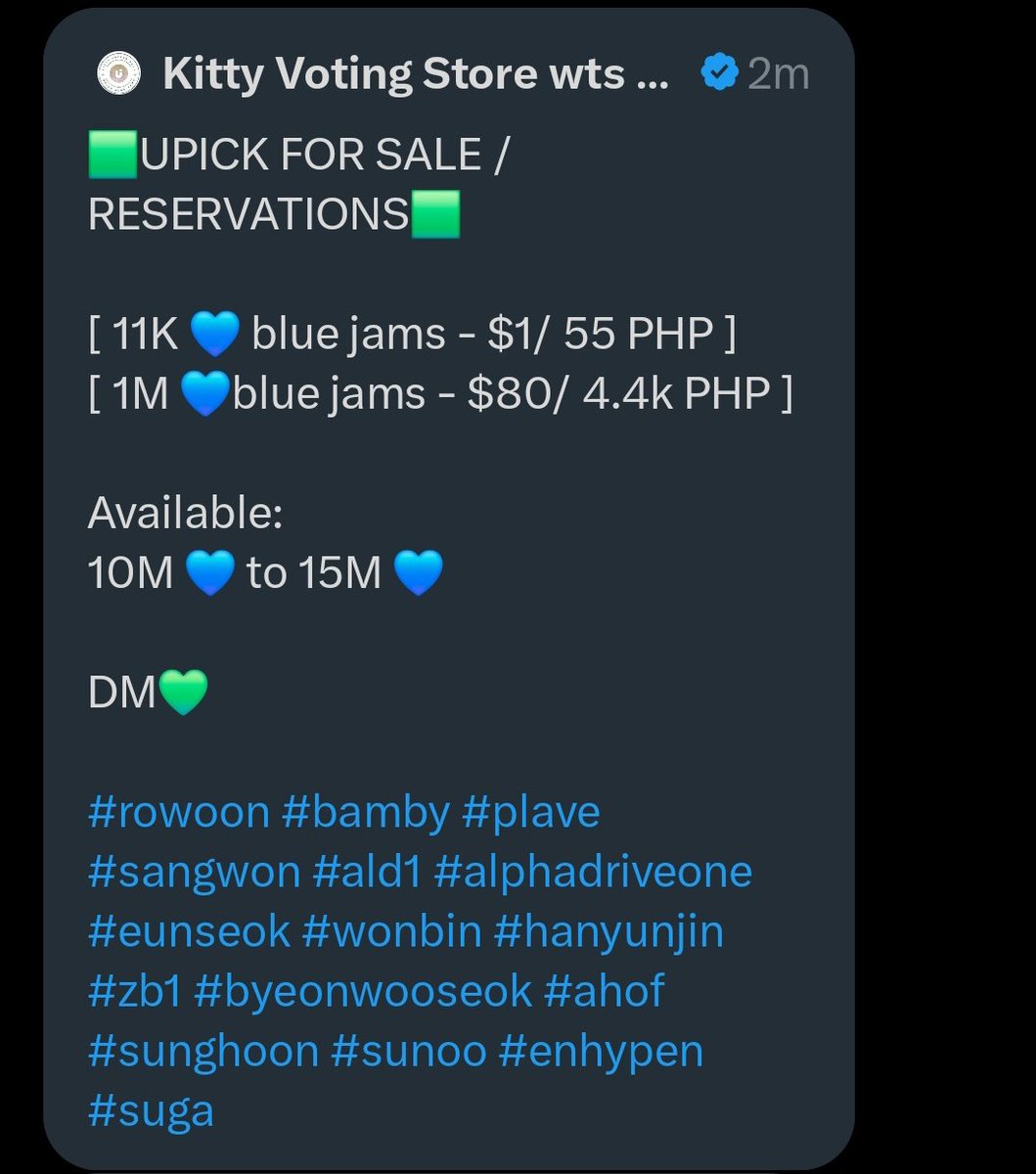 rianneelynnn's tweet image. RT Deal for #SANGWON #ALD1 

🟩 [Group B] 2025 1PICK AWARDS - Semi Final🟩 

🗳️ - 100,000 💙 blue jams 

- Follow @bluejamskvotes2  (+ 500 new ffs) 
- + 500 likes and rts on the twt attach below
- Drop proofs below (min. 500)  

⏳ - December 12, 2025  13:00 KST

rt and like…