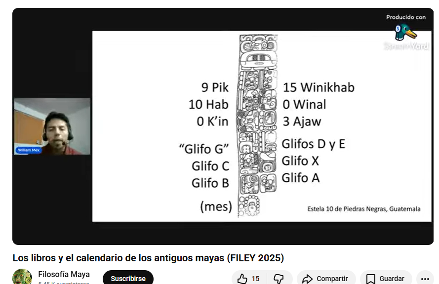 FilosofiaMaya's tweet photo. Comparto la ponencia que ofrecí en la #FILEY de este año: LOS LIBROS Y EL CALENDARIO DE LOS ANTIGUOS MAYAS 

https://t.co/HwxlcGeTIc https://t.co/SThtFwLLTl