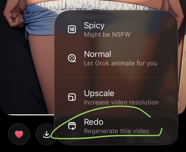 techdevnotes's tweet image. Imagine now has Redo feature in Grok iOS App
