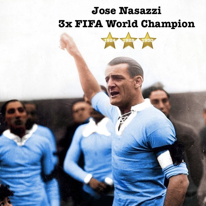 UruguayFootENG's tweet image. Eternally grateful to Luis Suárez for everything he gave La Celeste. But saying “they awarded us two World Cups; I don’t count them” isn’t accurate.

1924 &amp;amp; 1928 weren’t awarded – they were FIFA world championships at the time, led by Nasazzi, our 3x world champion captain.