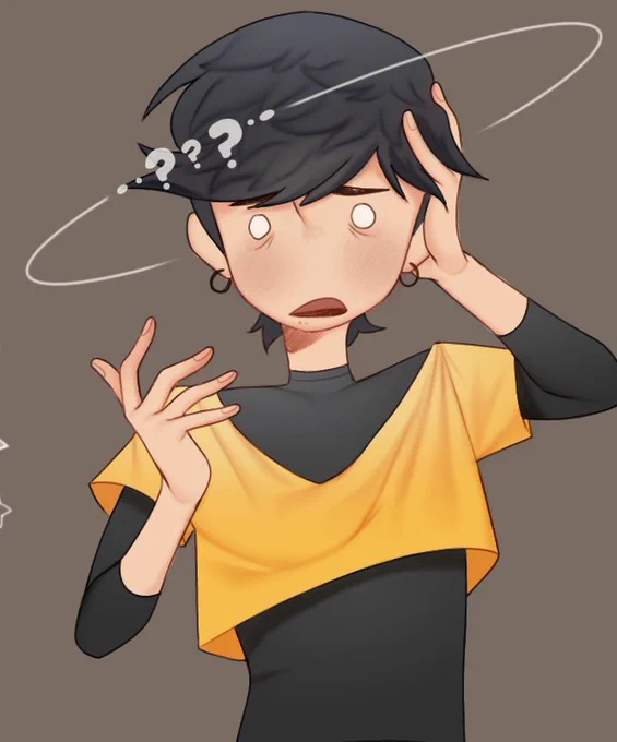 Ah wait nvm, found an old colored artwork.. back to my mod cut coz kitchen is hot af