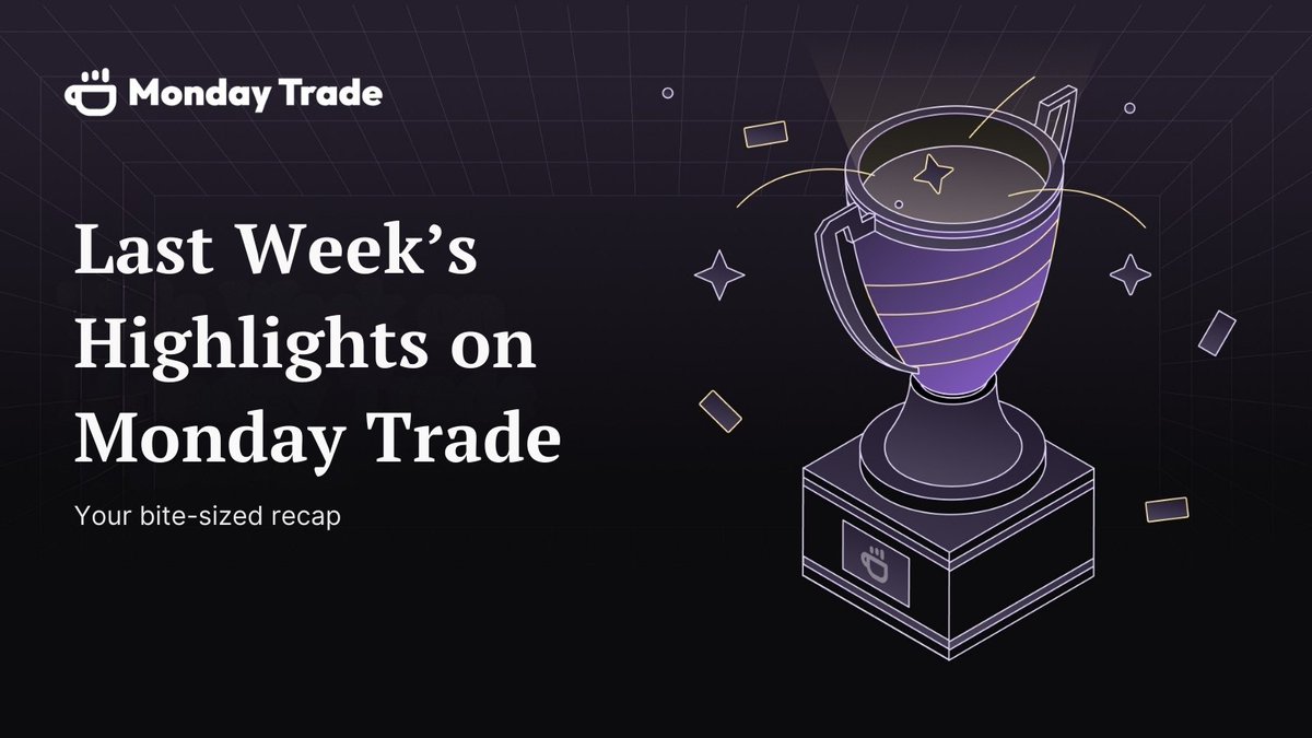 Last week's highlights were a banger 💥

As we gear up for some exciting weeks ahead, here’s your quick, bite-sized Weekly Recap

Grab a drink ☕

> Monad Mainnet + Monday Trade Launch

In case you missed it: Monad mainnet is live, and so is Monday Trade, currently powering perps