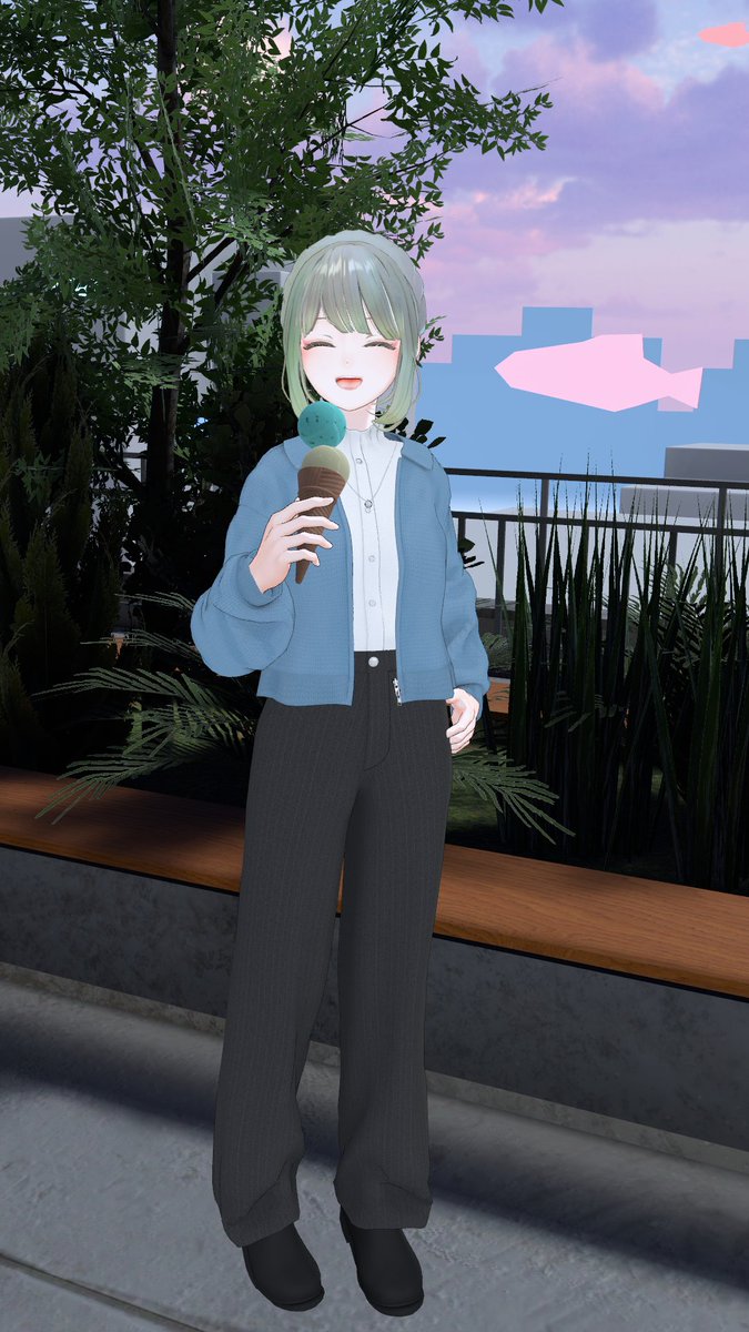 unino_vrc's tweet image. #Applause 様の新作【Silencieux Lumière #0014】のテスターをいたしました！カジュアルでもありクラシカルでもあるメニューで上着の開け閉めなどもできる機能的で素敵なお洋服です！ #uninonium #PR