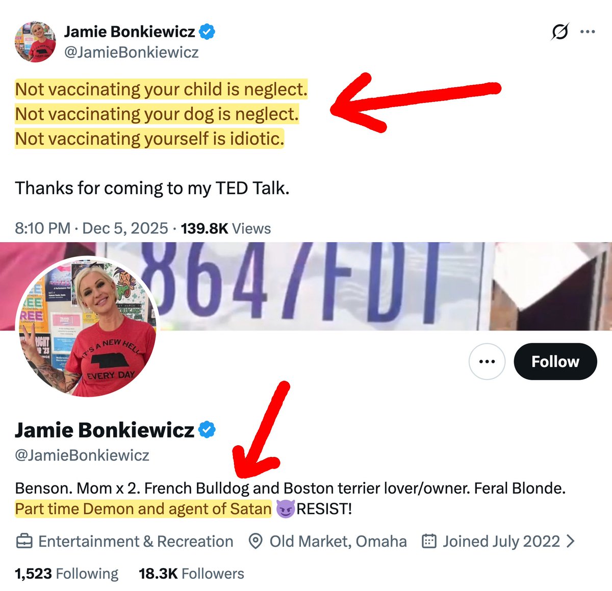 Anyone else notice there’s a serious overrepresentation of Satanists among vaccine zealots?