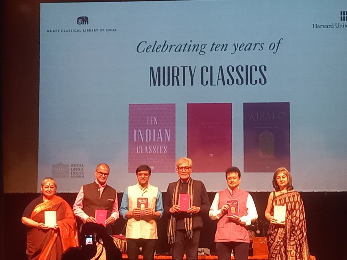 Tushar54133's tweet image. Attended the very beautiful programme at Royal opera house .celebrating 10 years of Murty classics on occasion of 10th Anniversary of Murty classical library of india.Literature is a living continuum .#ShubhaMudgal #Harvarduniversitypress #Avidlearning #Royaloperahouse
