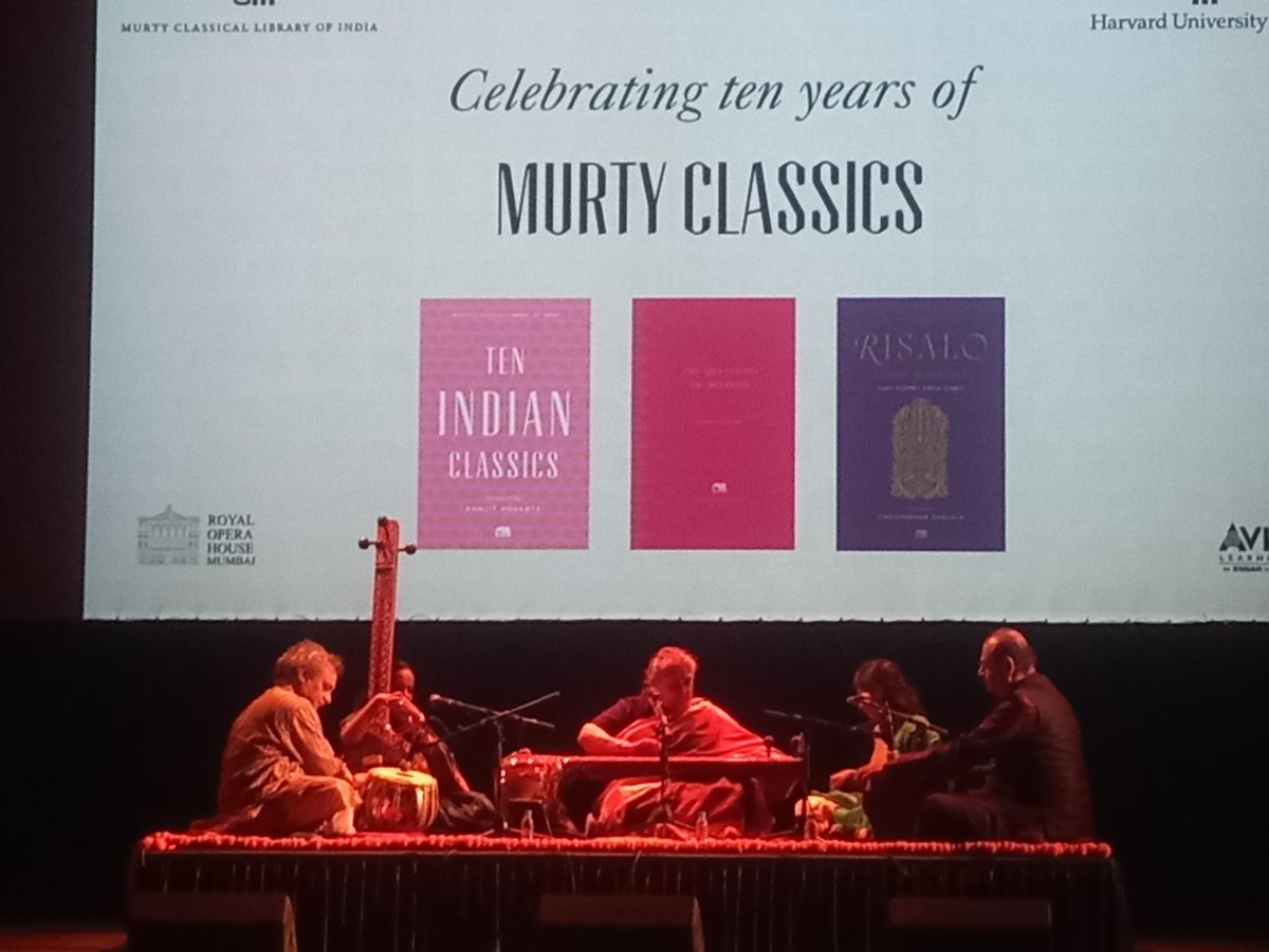 Tushar54133's tweet image. Attended the very beautiful programme at Royal opera house .celebrating 10 years of Murty classics on occasion of 10th Anniversary of Murty classical library of india.Literature is a living continuum .#ShubhaMudgal #Harvarduniversitypress #Avidlearning #Royaloperahouse