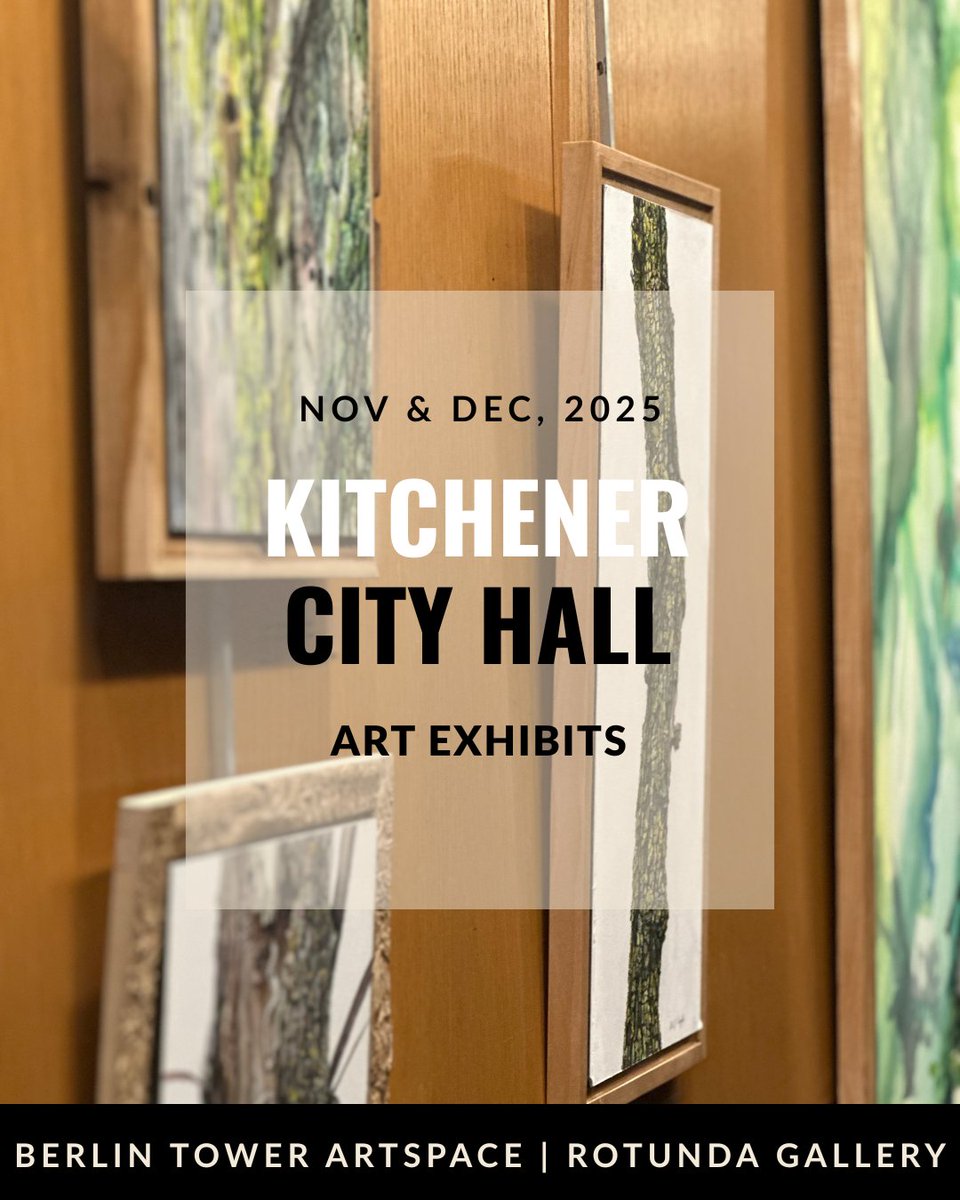 CityKitchener's tweet image. Explore local creativity in downtown Kitchener!
Rotunda: Ink &amp;amp; watercolour by Lee Angold inspired by urban trees.
Berlin: Sculptural beadwork by Sharl G. Smith rooted in West African traditions.
Visit both exhibits this season!
#LocalArt #KWArts
