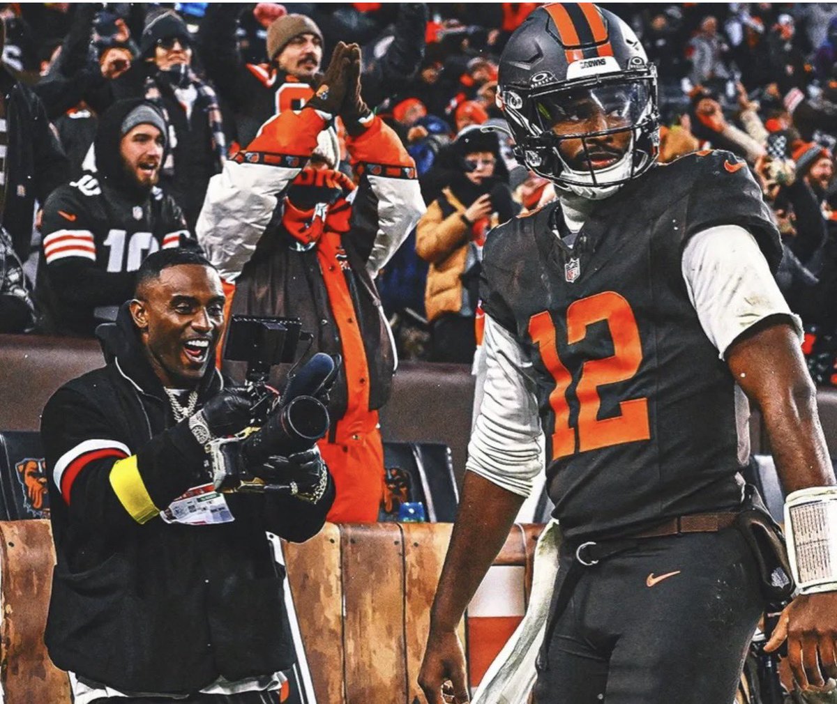 One of my favorite photos. <a href="/DeionSandersJr/">Deion Sanders Jr</a> I'm getting you heated gloves and a hat for Christmas! 😆