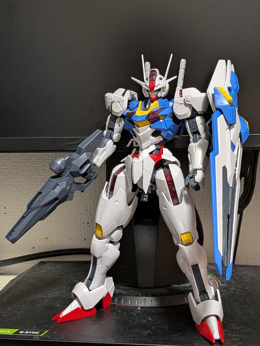 フルメカニクス ガンダムエアリアル素組完了〜 HGよりスマート寄りな