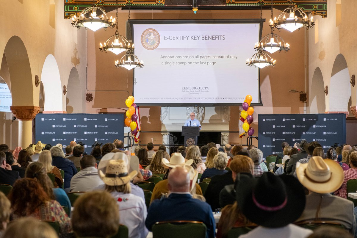 Clerk Burke stays busy serving Pinellas citizens even through the holiday season!  He recently presented at the 2025 Annual Bench &amp; Bar-B-Que, a collaborative effort with the St. Petersburg Bar Association and the Clearwater Bar Association.  
#PinellasClerk #ServingYou