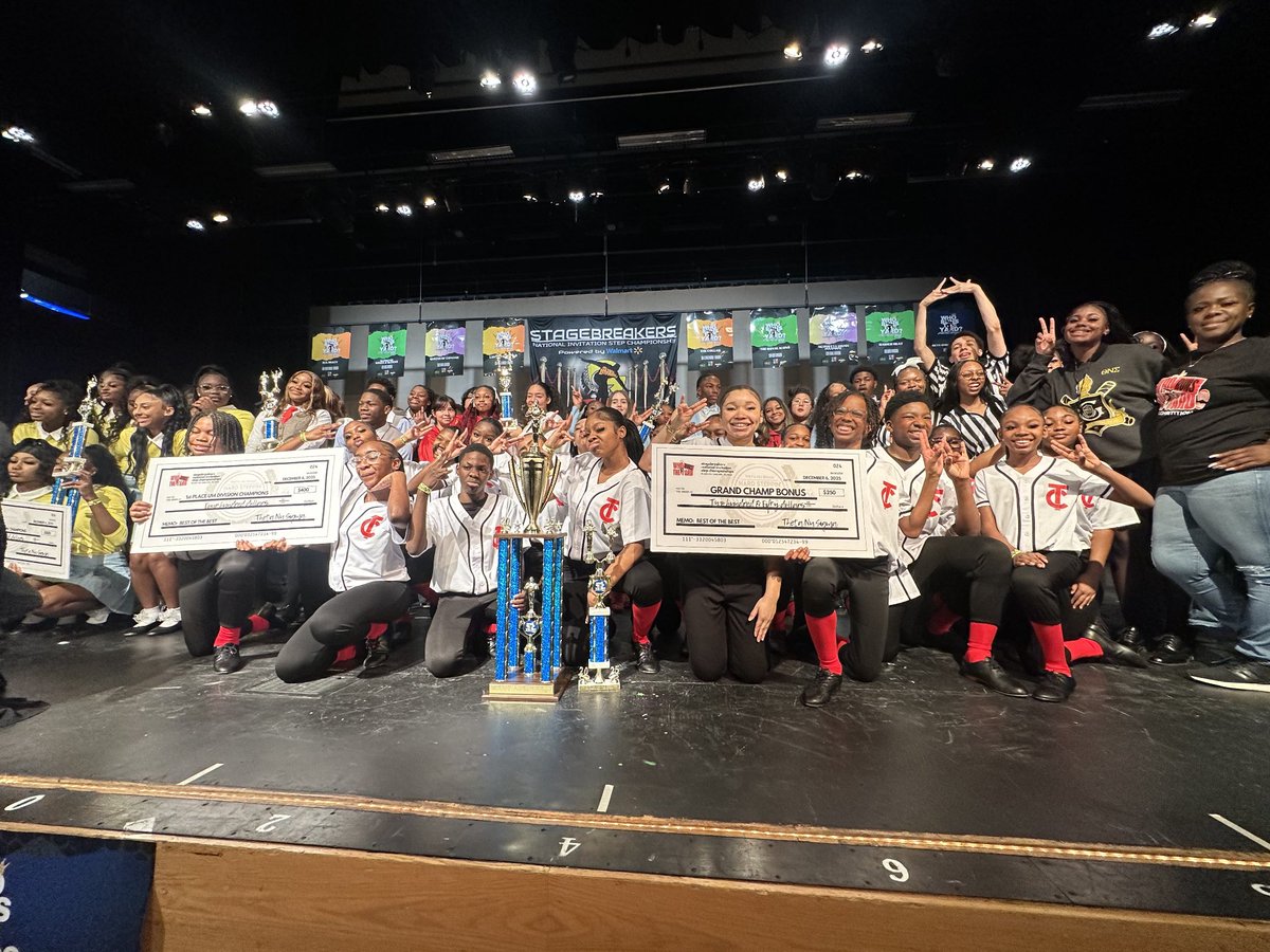 RobersonSpring's tweet image. 🏆 GRAND CHAMPIONS! 🏆
Our RMS Collab — GEMS &amp;amp; Step Kingz — showed out at the “Who Runs The Yard Step Show” in Garland, TX and brought home 1st Place: Grand Champion! 🔥🐗

#RMSStep #GEMS #StepKingz #GrandChampions #IgniteInspireImpact