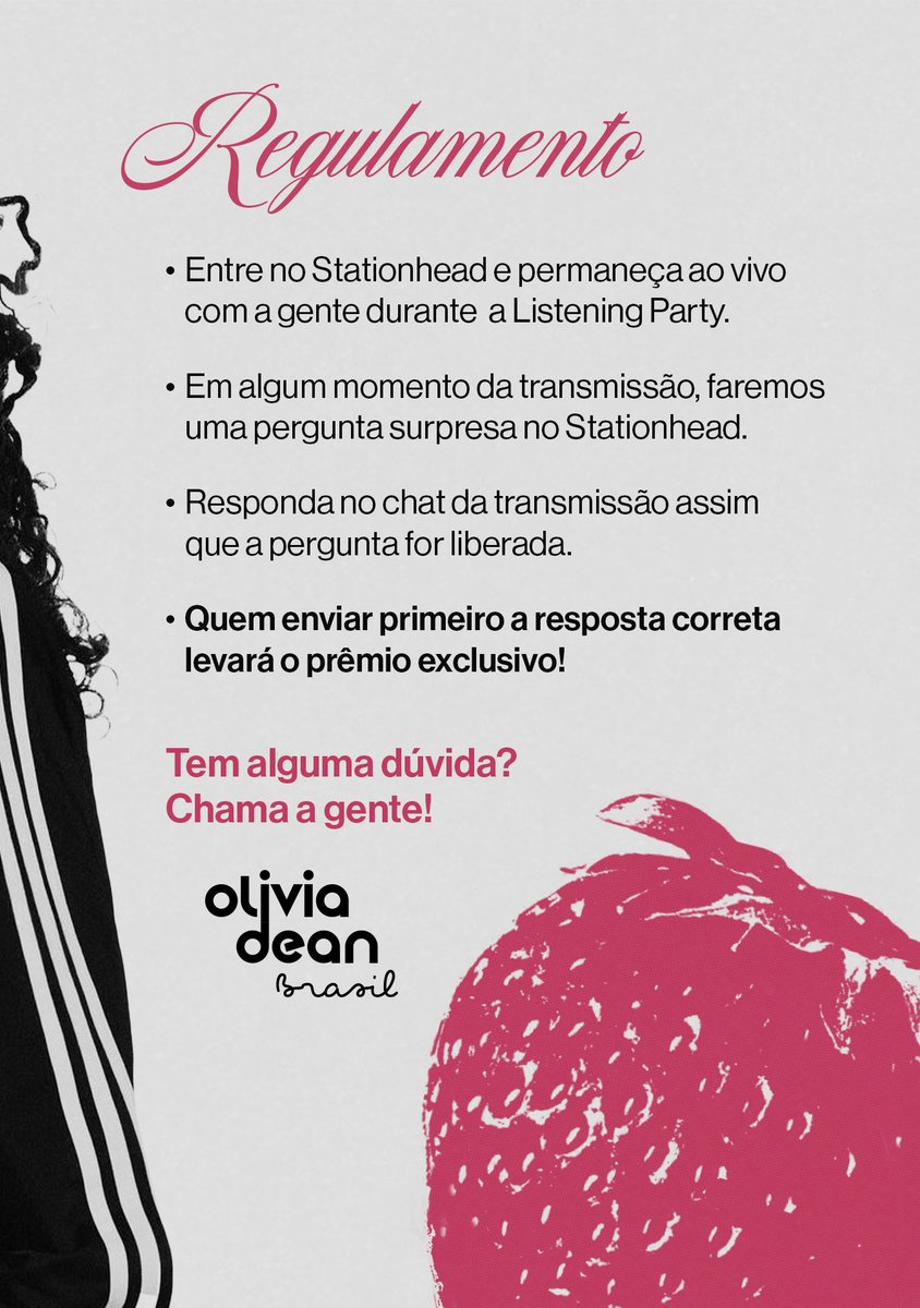Hoje, às 20h, o ODBR vai comandar uma  Listening Party especial para celebrar a nossa artista favorita! 
E atenção: desta vez teremos PRÊMIOS EXCLUSIVOS para quem participar. 🌟

Confira as regras no regulamento e nos vemos mais tarde! 💗