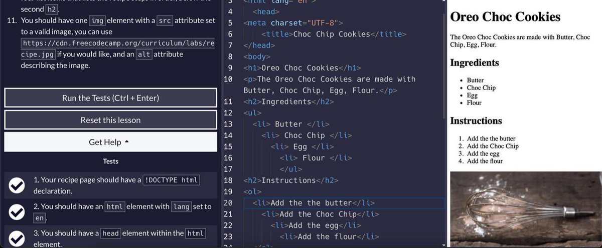 realaditrades's tweet image. 🔴 DAY 2 | Learning How To Code: 

I’ve been learning HTML lately, and things are finally starting to make sense. Still a lot to learn, but I’m making steady progress.

Today I built my first Recipe Page and I’m honestly so proud of myself.

Really enjoying the journey so far.…
